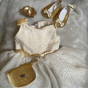 American Girl Truly Me Gold Outfit- Doll not included